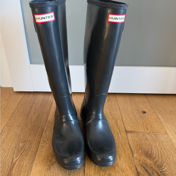 Hunter Shoes - Hunter Tall Gray Rain Boots
